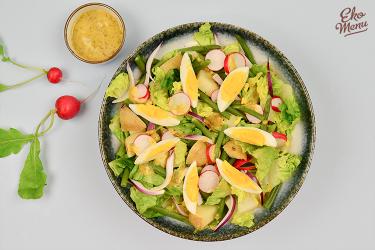 Zomerse aardappelsalade met radijsjes